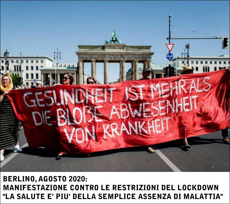 Berlino - manifestazione anti lockdown